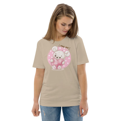 Hug Me Teddybear - Unisex organic cotton t-shirt