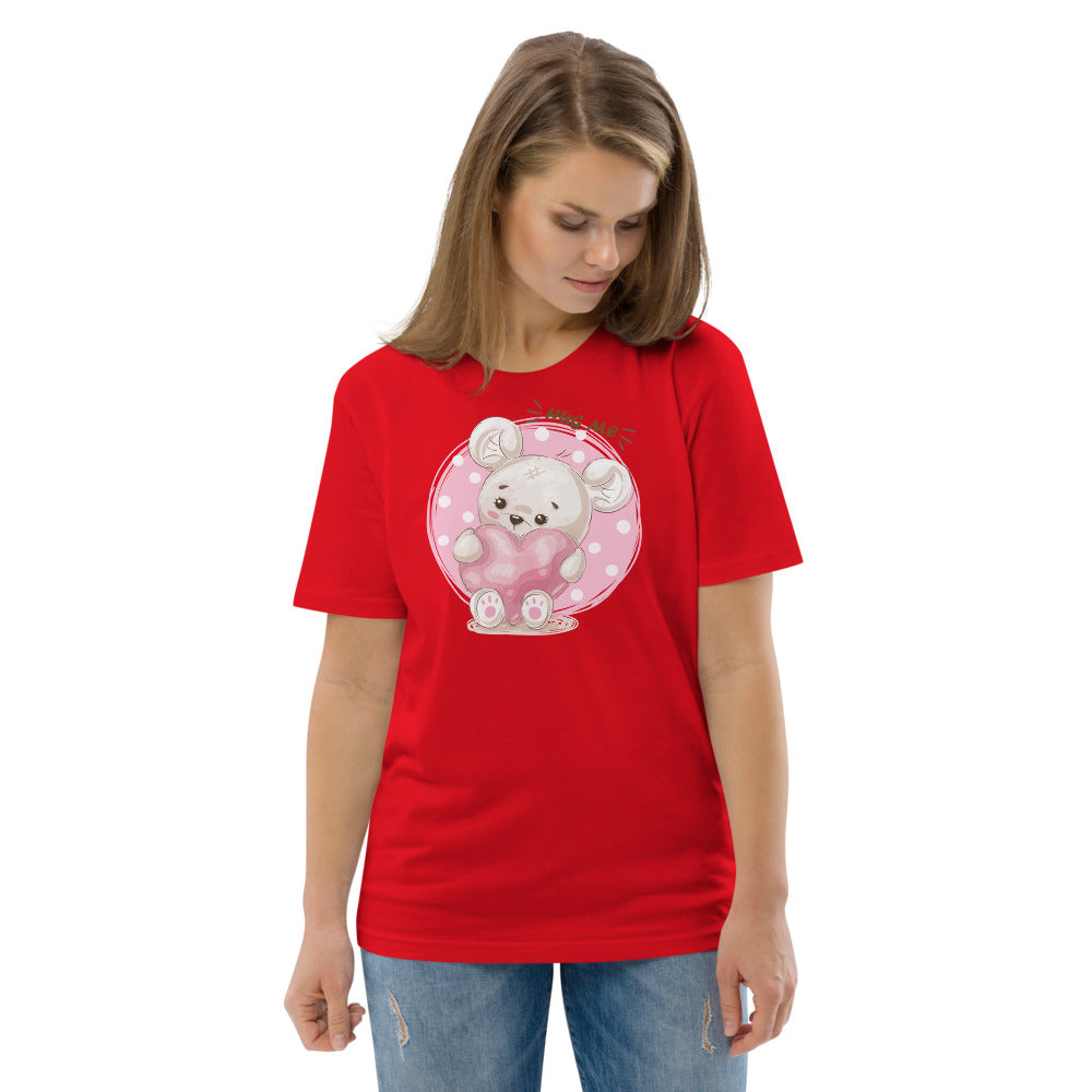 Hug Me Teddybear - Unisex organic cotton t-shirt